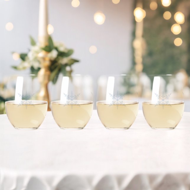 Verre À Vin Sans Pied Flèche de neige (Insitu (Mariage))