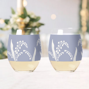 Verre À Vin Sans Pied Fleur de muguet personnalisée de fond 