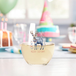 Verre À Vin Sans Pied Fournitures de fête de Noël pour rennes folkloriqu