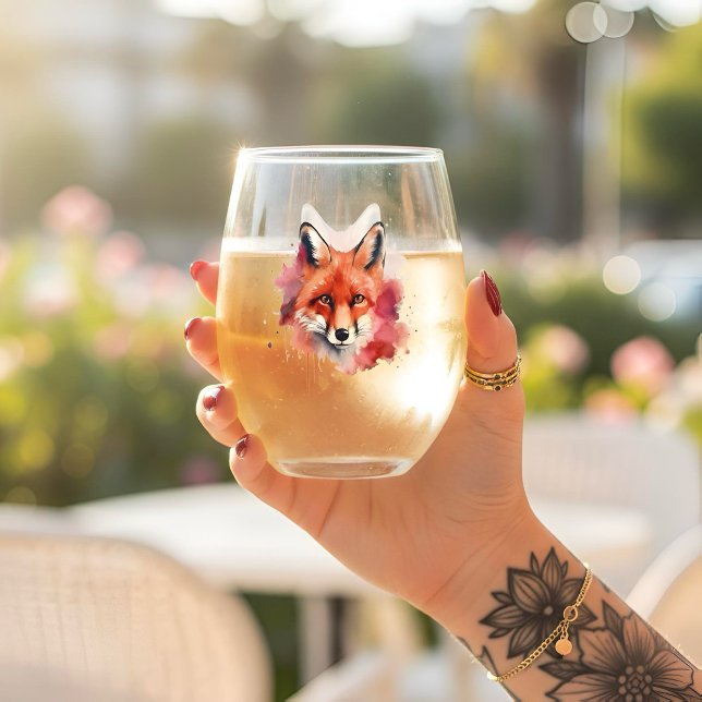 Verre à vin sans pied Fox (Créateur téléchargé)