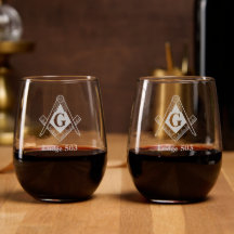 Freemason Le toast maçonnique Whiskey gravé