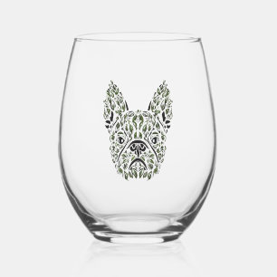 Verre À Vin Sans Pied French Puppy Art