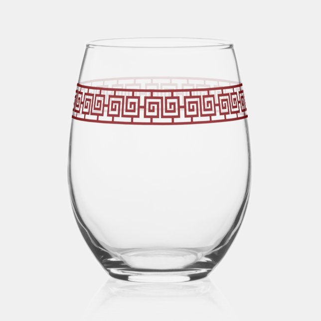 Verre À Vin Sans Pied Frontière Chinoise (Recto)