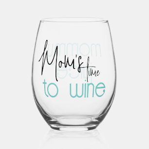 Verre À Vin Sans Pied Fun Mommy Juice Maman's Time to Wine