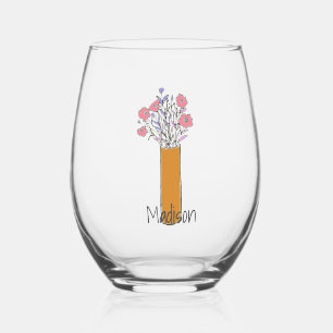 Verre À Vin Sans Pied Fun original Fun Quirty Flower
