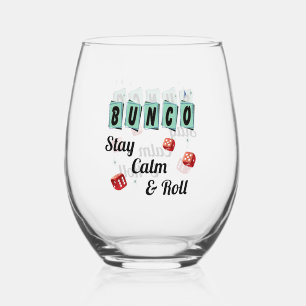 Verre à vin sans pied Funny Bunco Dice Friend