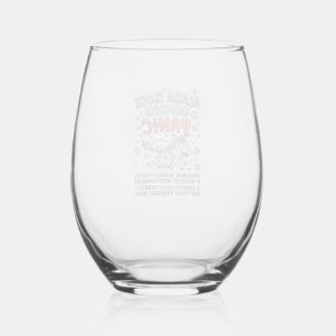 Verre À Vin Sans Pied Garde du Royaume Licorne Conception Vectorielle Ad