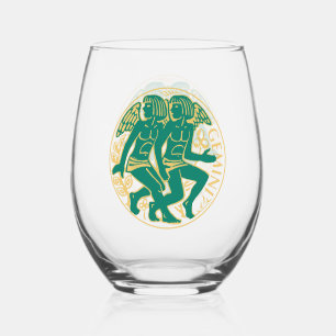Verre À Vin Sans Pied Gémeaux Signe du zodiaque