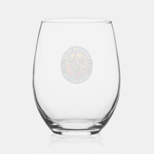 Verre À Vin Sans Pied George Washington patriote chevauchant le T-Rex Am