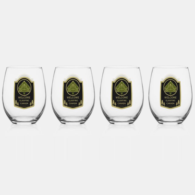 Verre À Vin Sans Pied Glaming Canada Business (Recto)