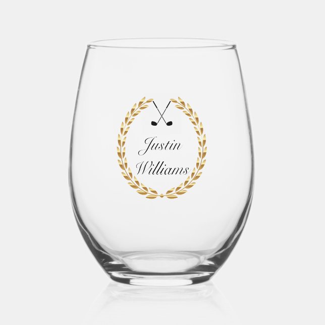 Verre À Vin Sans Pied Golf (Recto)