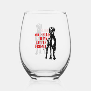 Verre À Vin Sans Pied Grand Danois amusant