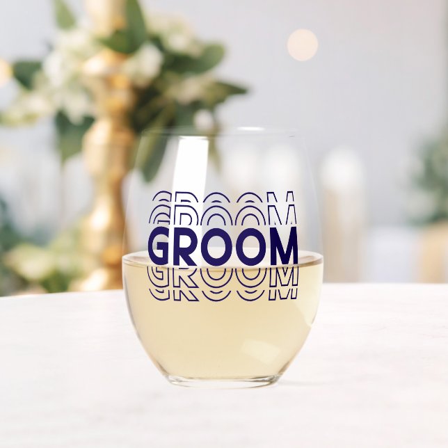 Verre À Vin Sans Pied Groom (Insitu (Mariage))