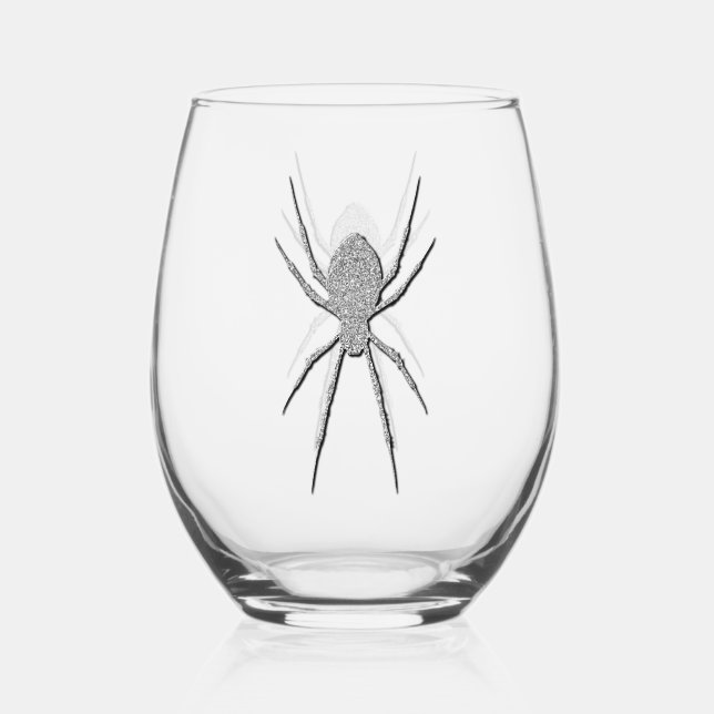 Verre À Vin Sans Pied Halloween argentée (Recto)