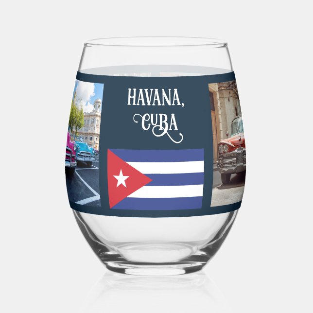 Verre À Vin Sans Pied Havana CUBA (Gauche)