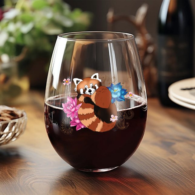 Verre À Vin Sans Pied Hernna Panda Lotus (Créateur téléchargé)