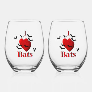 Verre À Vin Sans Pied I Heart Bats