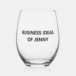 Verre À Vin Sans Pied Idées commerciales brainstorming Entrepreneur Déco