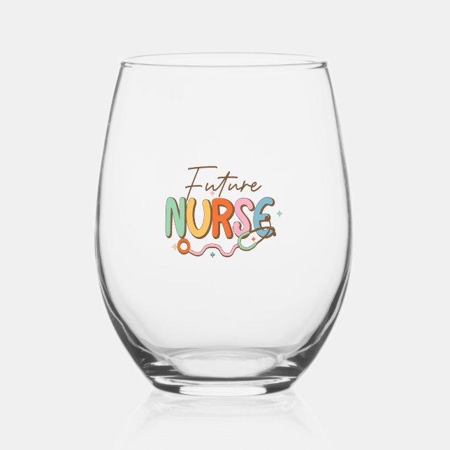 Verre À Vin Sans Pied Infirmière future (Recto)