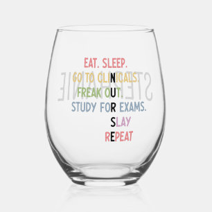 Verre À Vin Sans Pied Infirmière future infirmière