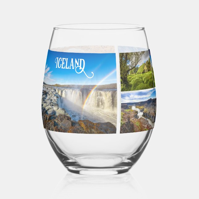 Verre À Vin Sans Pied Islande (Recto)
