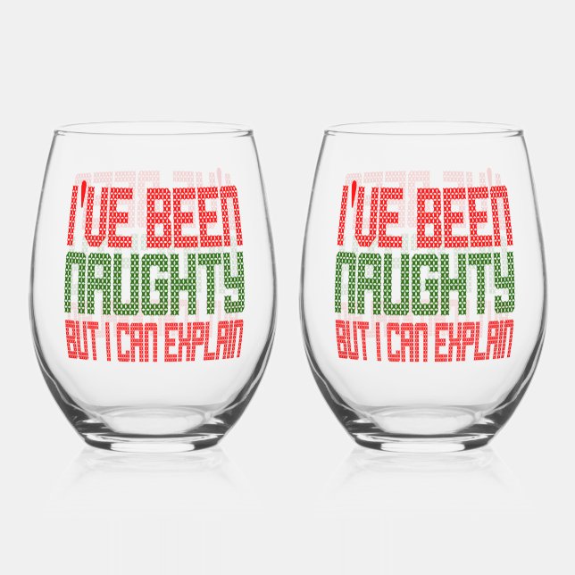 Verre À Vin Sans Pied J'Ai Été Un Noir Coquin, Mais Je Peux Expliquer (Recto)