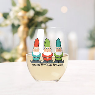 Verre À Vin Sans Pied Je Pense À Mes Gnomes