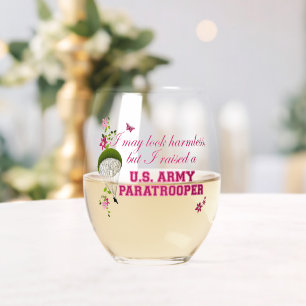 Verre À Vin Sans Pied Je Pourrais Avoir L'Air Inoffensif - Parachutiste