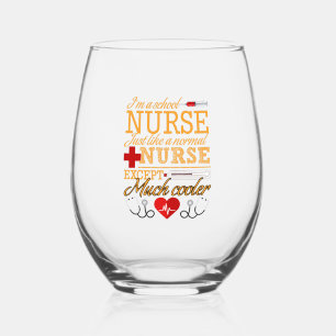 Verre À Vin Sans Pied Je suis un T-shirt d'infirmière