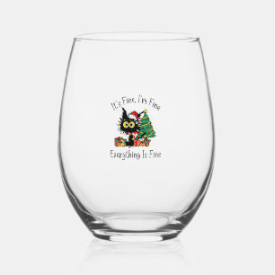 Verre À Vin Sans Pied Je vais bien tout va bien Fu Noël