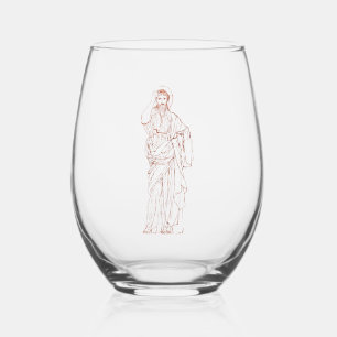 Verre À Vin Sans Pied Jésus-Christ de Nazareth Fils de Dieu