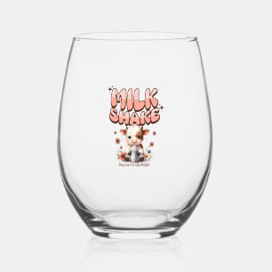 Verre À Vin Sans Pied Joghurt Ba Congelé Petit Calf Louvain Cute