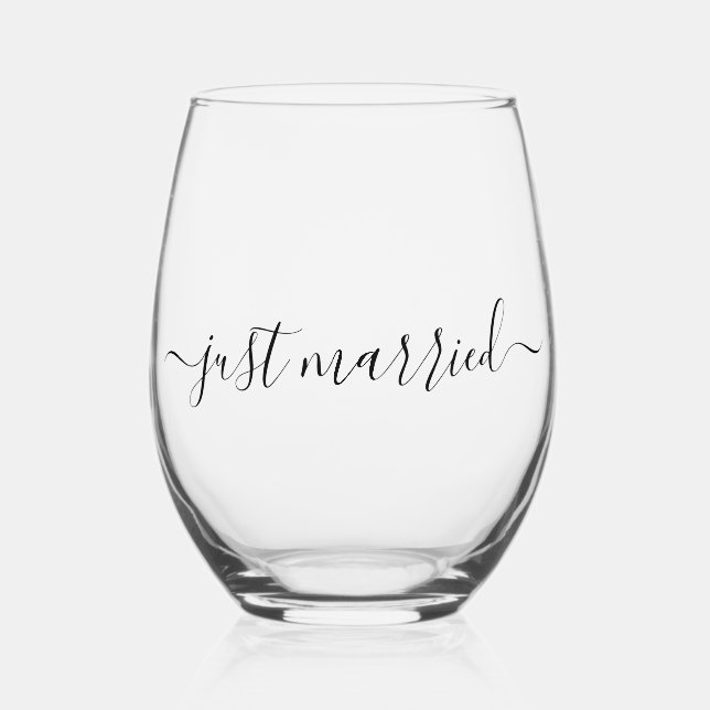 Verre À Vin Sans Pied Juste Marié Minimaliste (Recto)