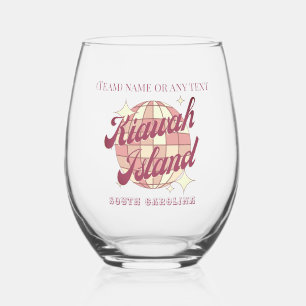 Verre À Vin Sans Pied Kiawah Island Caroline du Sud USA fête