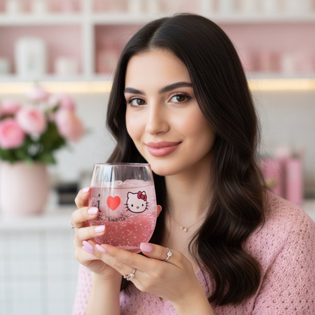 Verre à vin sans pied Kitty (Créateur téléchargé)