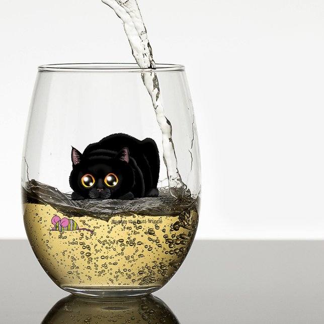 Verre À Vin Sans Pied Kitty Butt Wiggle (Créateur téléchargé)