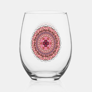 Verre À Vin Sans Pied La Saint-Valentin dentelle