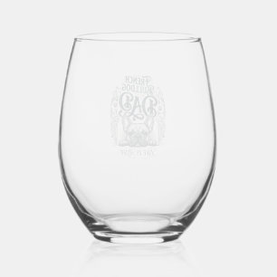 Verre À Vin Sans Pied La vie de papa bouledogue français est rude vintag
