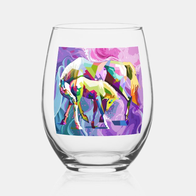 Verre À Vin Sans Pied L'amour de la mère (Recto)