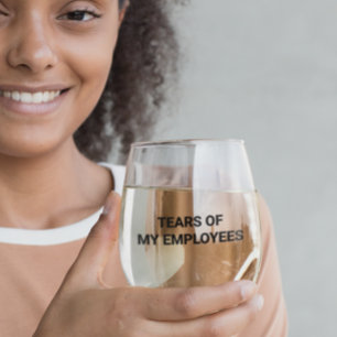 Verre À Vin Sans Pied Larmes de mes employés