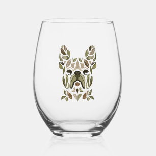 Verre À Vin Sans Pied L'art du chien de taureau français