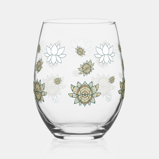 Verre À Vin Sans Pied Le Lotus (Recto)