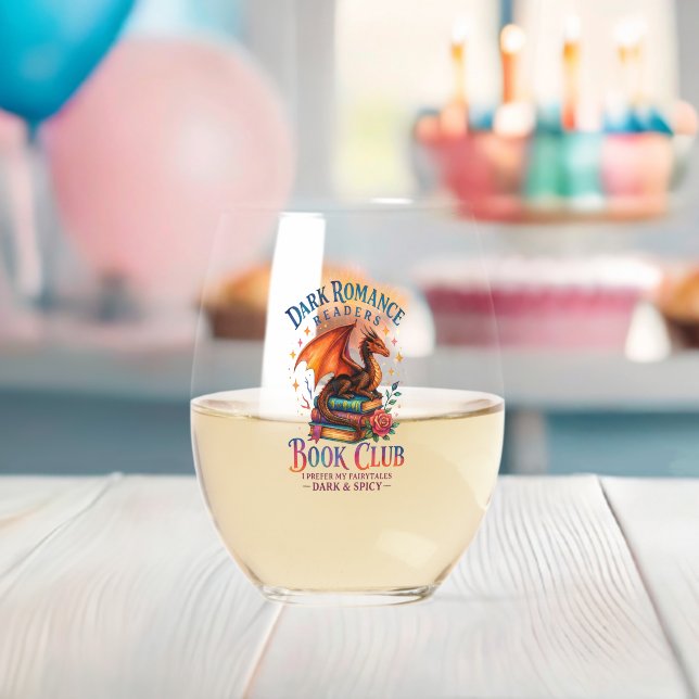 Verre À Vin Sans Pied Lecteurs de romance sombre... (Insitu (Baby Shower))