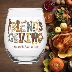 Verre À Vin Sans Pied Les amis sont la famille que nous choisissons