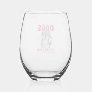 Verre À Vin Sans Pied Les chiens nous enseignent une leçon très importan