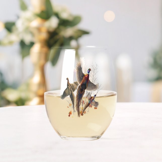 Verre À Vin Sans Pied Les faisans pour toujours (Insitu (Mariage))