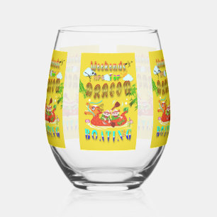 Verre À Vin Sans Pied Les Week-ends Sont Pour Bateau Dragon