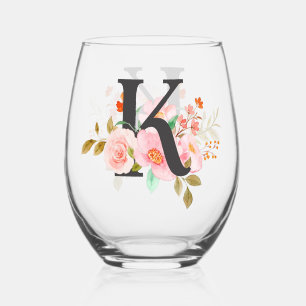 Verre À Vin Sans Pied Lettre K