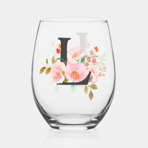 Verre À Vin Sans Pied Lettre L