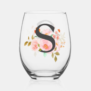 Verre À Vin Sans Pied Lettre S